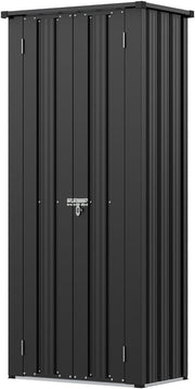 Metal Garden Storage Cabinet Outdoor Shed with Adjustable Shelves Lockable