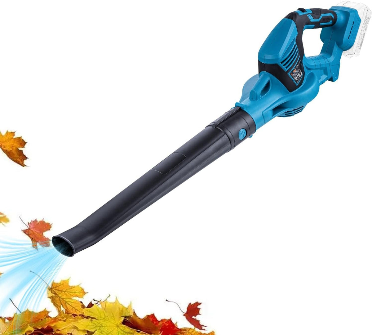 Cordless Leaf Blower 21V Handheld High Power Garden Patio Garage Air Blower