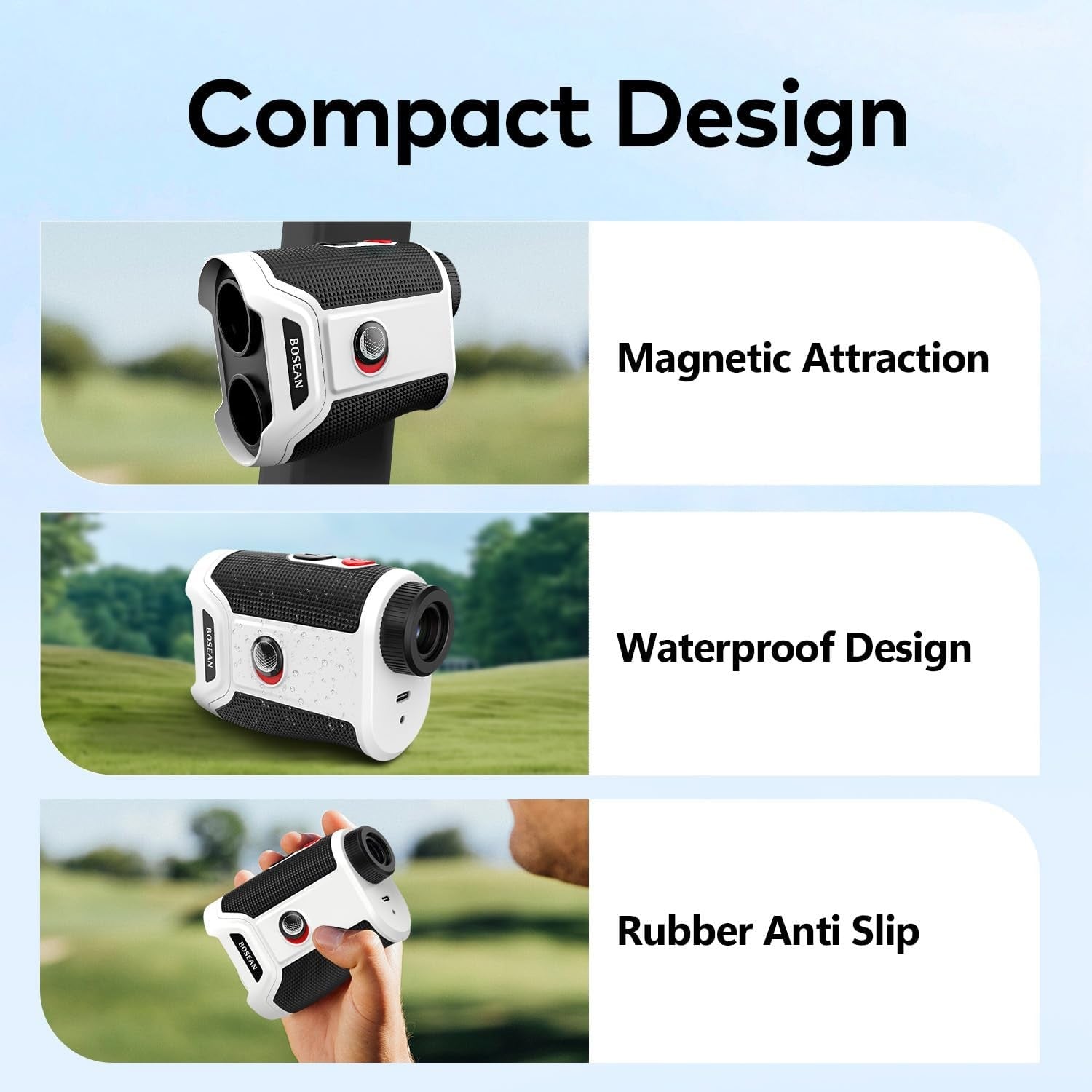 Golf Range Finder 1200 Yards Flag Lock Vibration Magnetic Mount