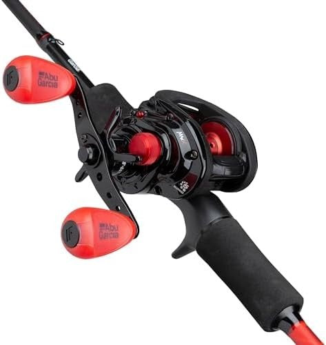 Baitcasting Fishing Rod Reel Combo Fast Action Carbon Predator Lure Set
