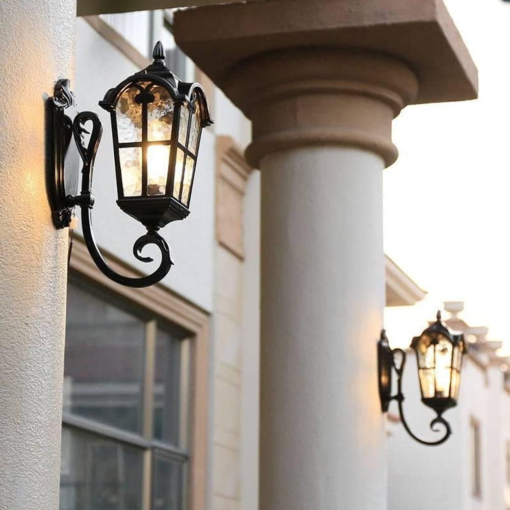 Retro European Style Wall Lamp – E27 Waterproof Lantern, Vintage Lighting