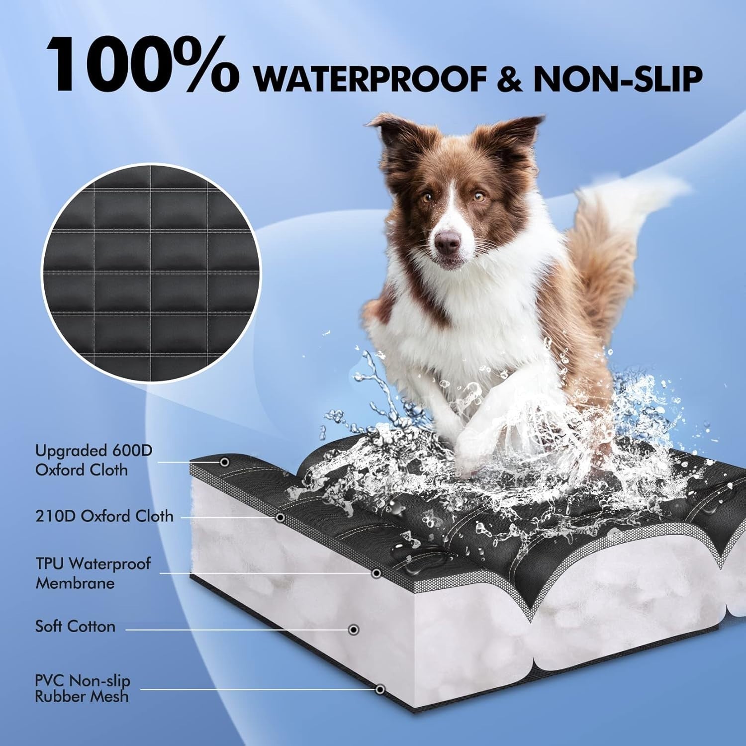 Waterproof Dog Car Seat Cover Hammock Rear Bench Protector SUV Truck