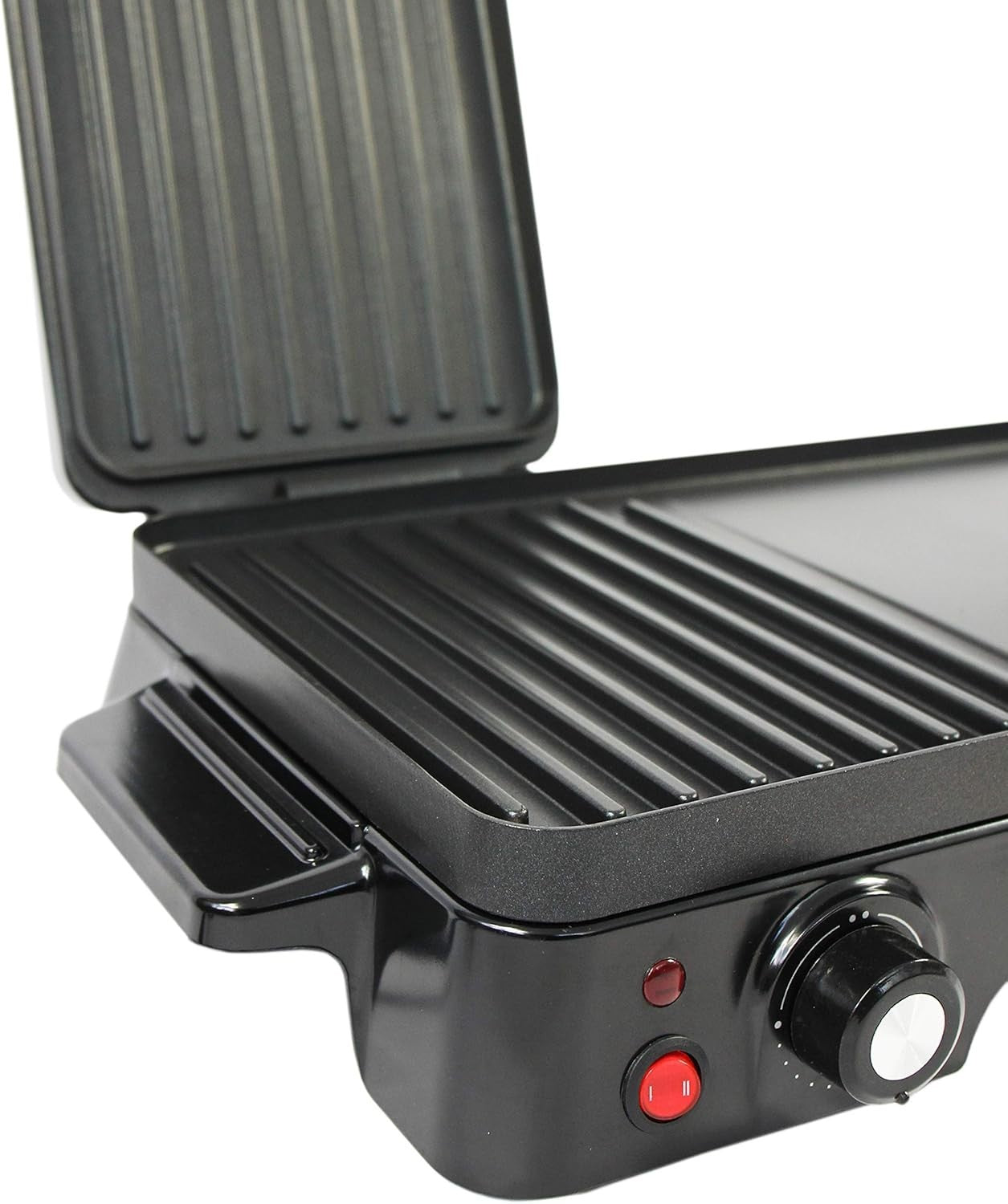 2-in-1 Electric Grill & Griddle Non-Stick Adjustable Temp Cooking 2200W
