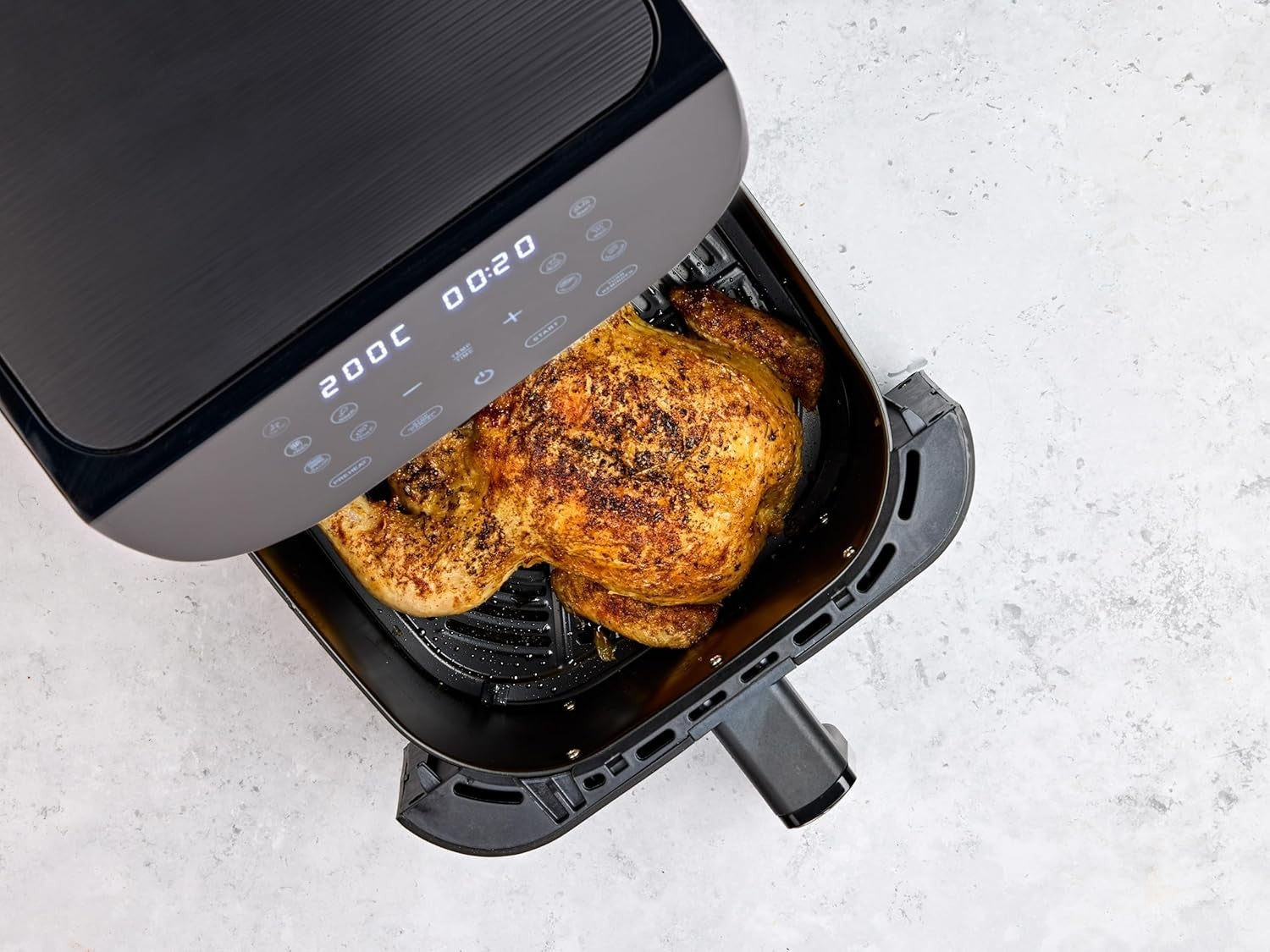 6L Digital Air Fryer Oven | Large Square Basket | 10 Pre-Sets | 200°C | Family
