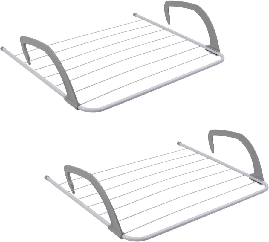 Over Door Radiator Clothes Airer Drying Space Saving 6m Pack of 2
