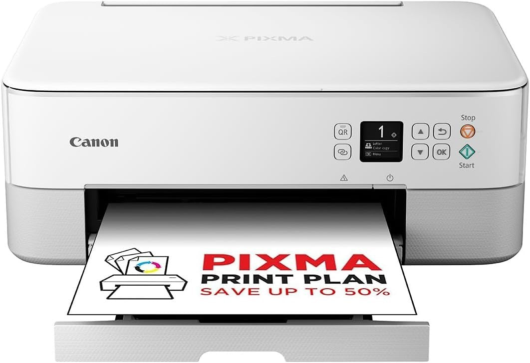 Wireless Colour All-in-One Inkjet Printer Auto-Duplex Borderless White