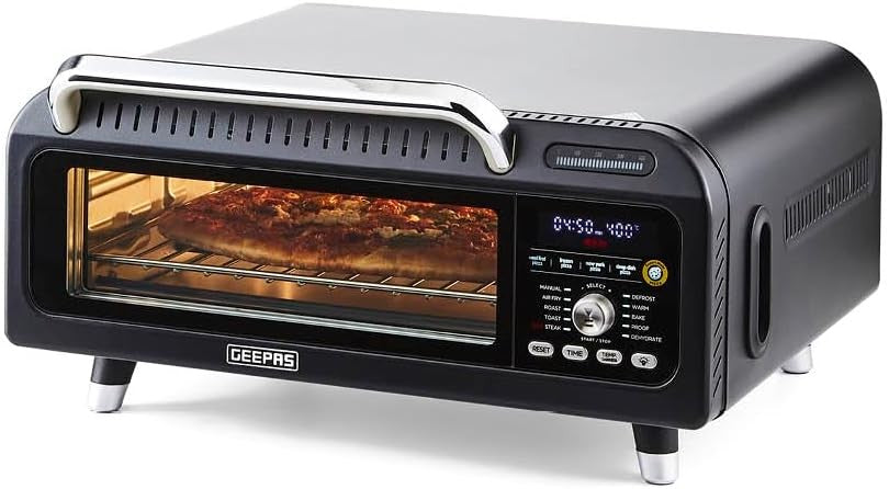 15-in-1 Air Fryer Oven 18L 400°C Digital Pizza & Bake Oven 2000W Black