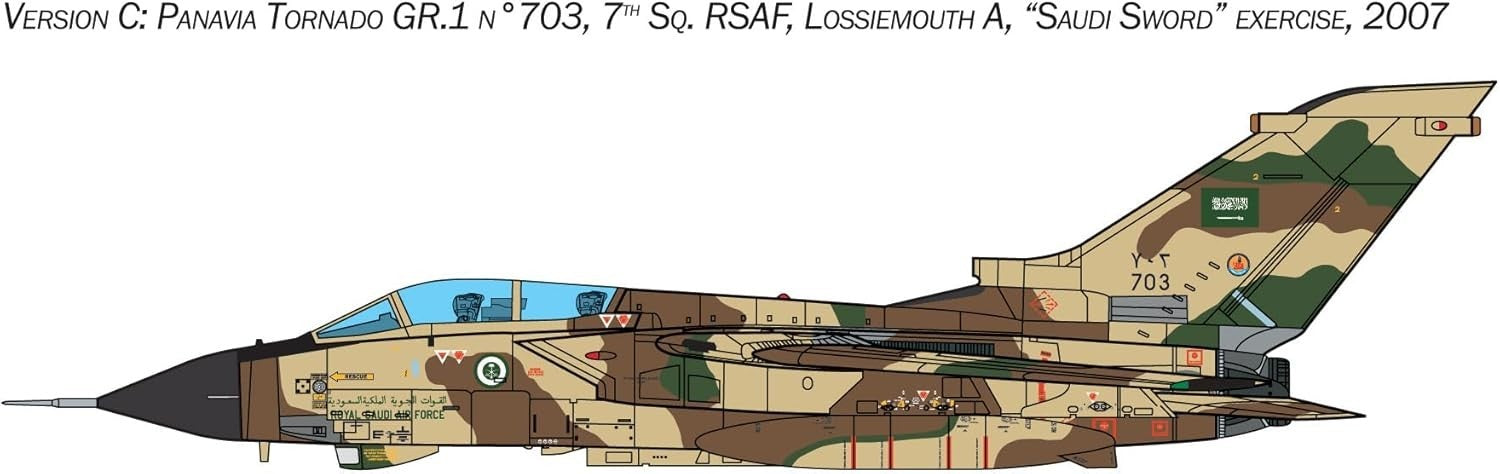 1:48 Scale Tornado GR.1 Gulf War Plastic Model Kit - Detailed Aircraft Build