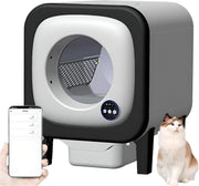 Self Cleaning Cat Litter Box APP Video Monitor 72L Smart Auto Tray