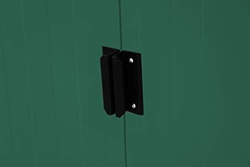 Metal Garden Storage Shed 8x4ft Pent Roof Waterproof Outdoor Tool Shed Green