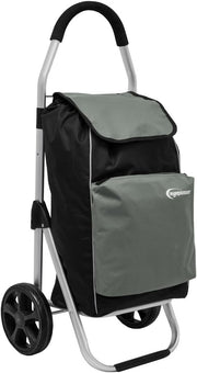 Foldable Shopping Trolley Cart 52L with Cooler Bag – Heavy Duty, Easy Transport