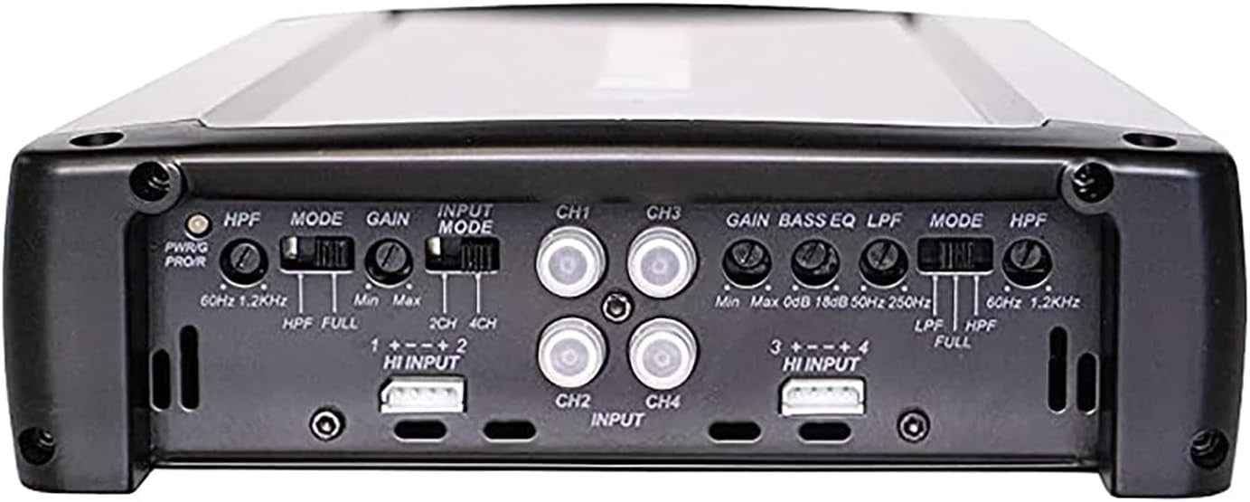 1600W 4-Channel Car Amplifier Full-Range Stereo 55W/4Ω 79W/2Ω AMP1604