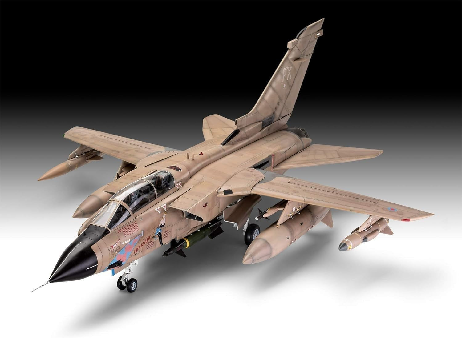 Gulf War Tornado GR.1 1:32 Scale Unassembled Plastic Model Kit Military
