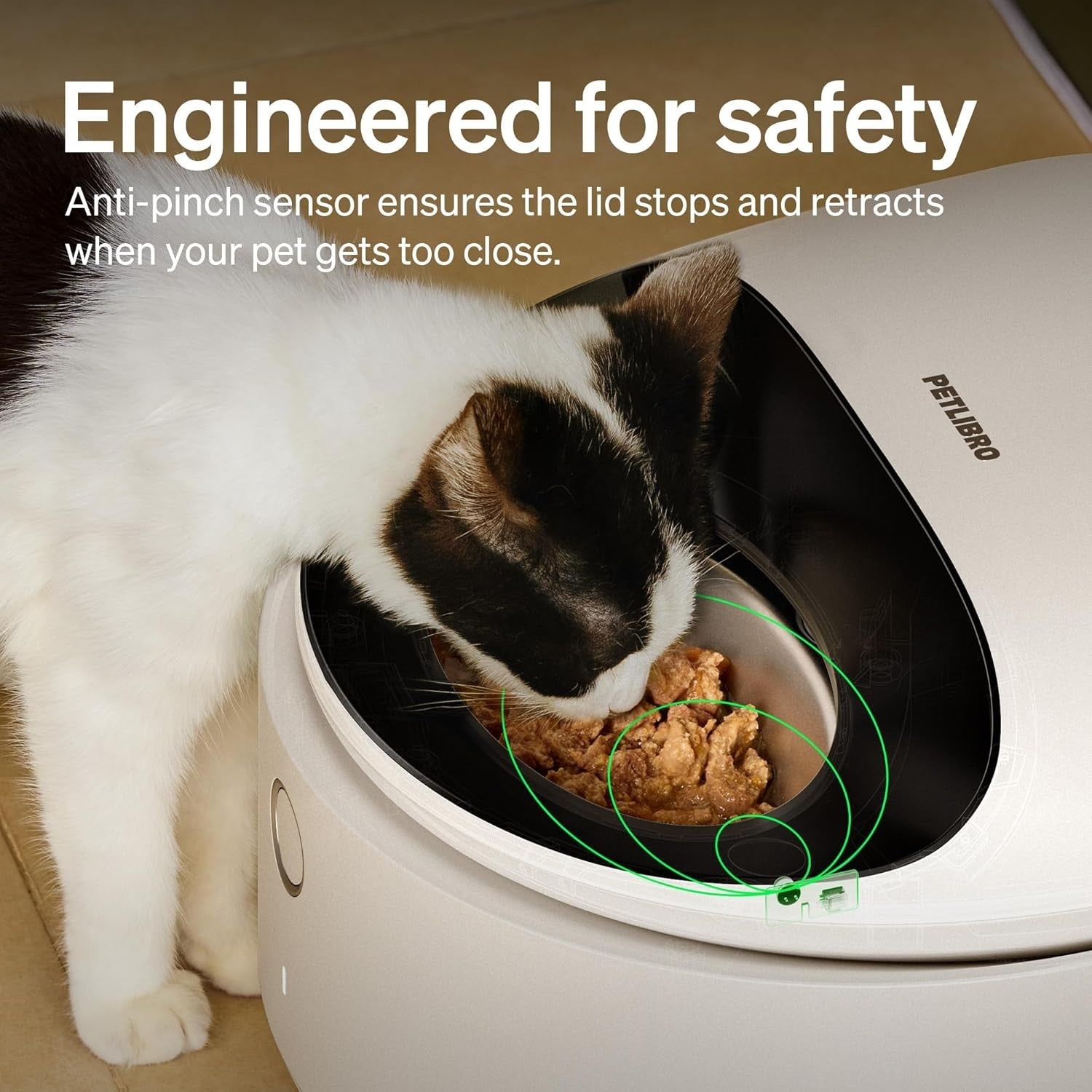 Refrigerated Wet Cat Feeder WiFi App Control 3 Meal Food Dispenser