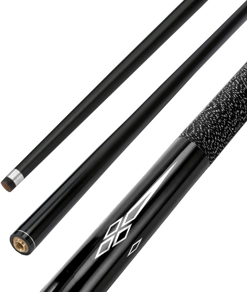58in Pool Cue Carbon Fiber Maple 11.5mm Tip 19–21oz 1/2 Joint