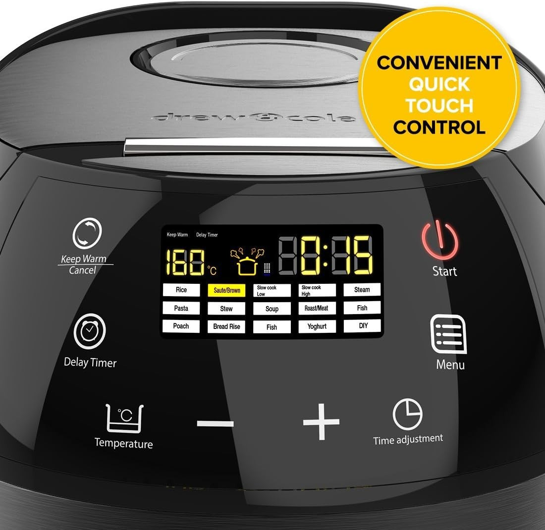 14-in-1 Multi Cooker with Bread, Slow Cook, Steam & Rice Maker 5L