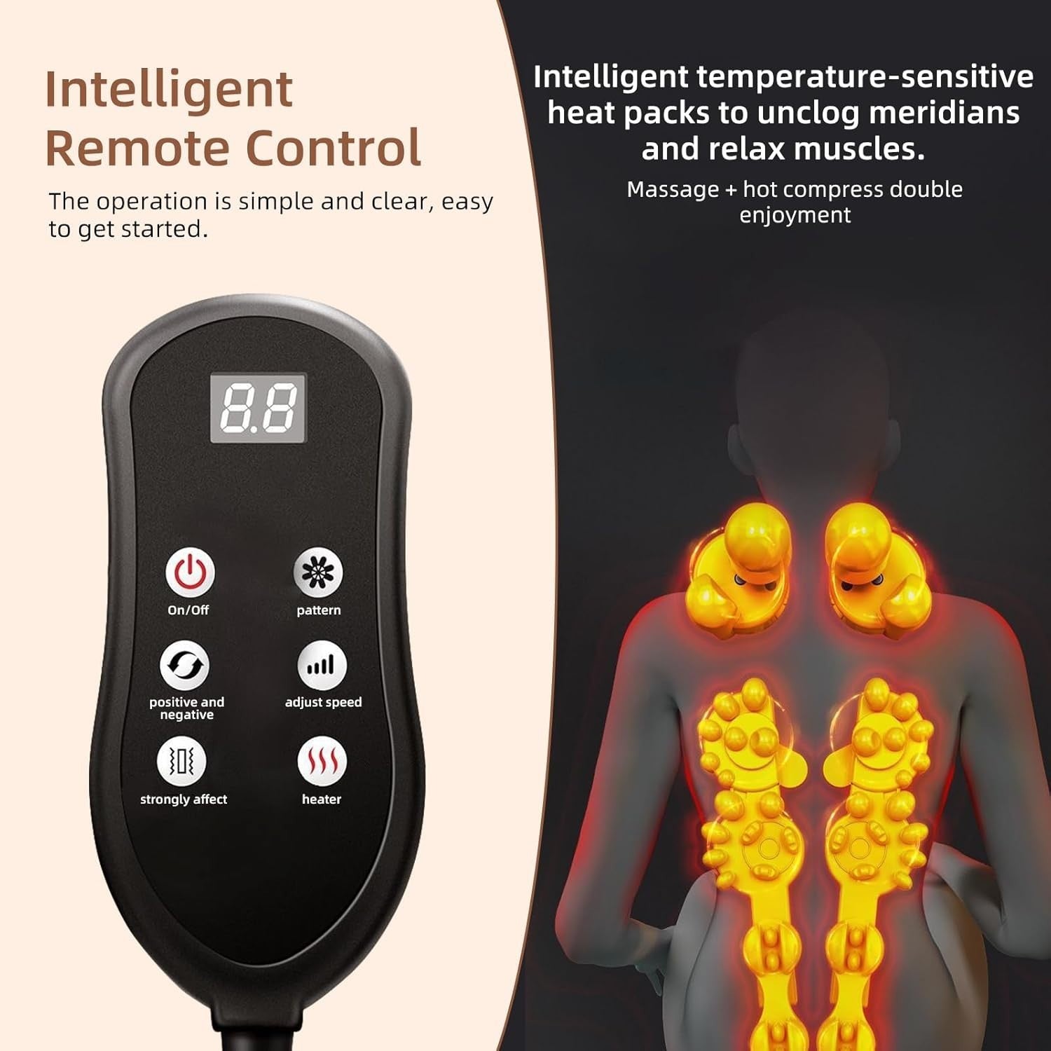 Full Body Shiatsu Massage Chair Pad Neck Back Foot Heat Vibration Home Office