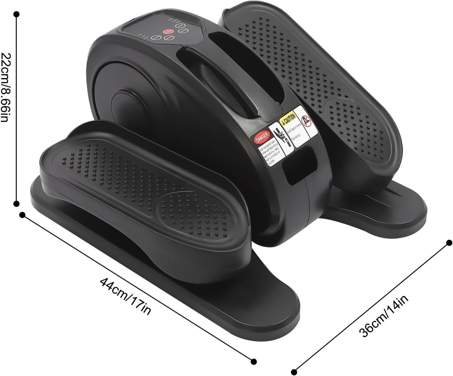 Under Desk Elliptical Pedal Exerciser Quiet Electric Seated Leg Trainer Remote