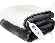 Electric Heated Throw Blanket Soft Flannel Auto Off Washable 120x160cm