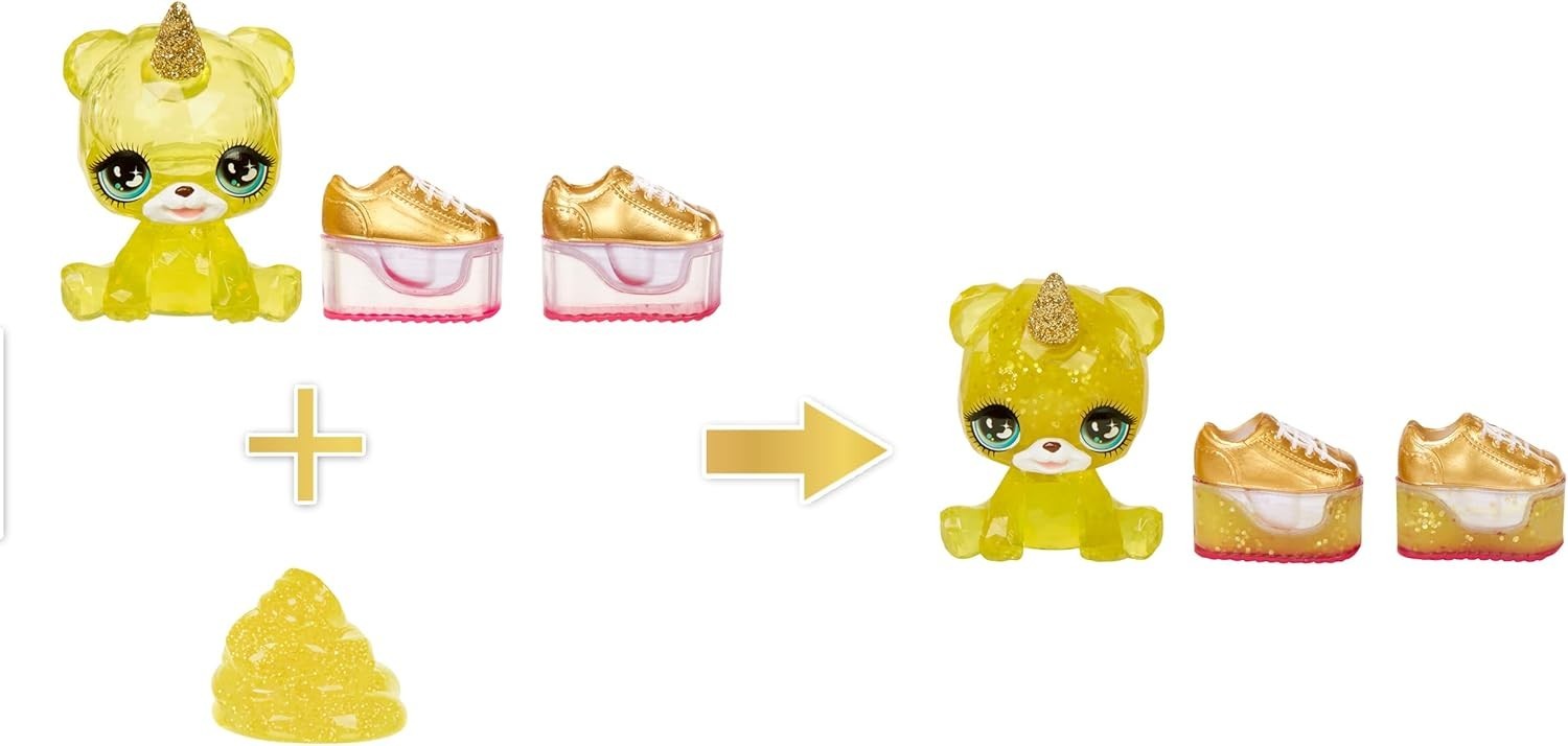 Yellow Fashion Doll with Sparkle Slime Magical Pet Accessories 28cm
