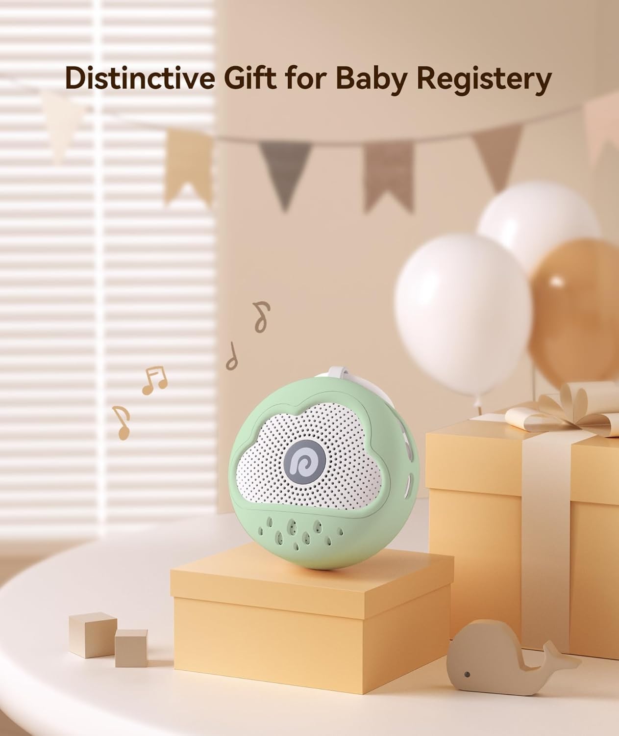 Portable Baby White Noise Machine Silicone BPA-Free 21 Sounds Sleep Aid