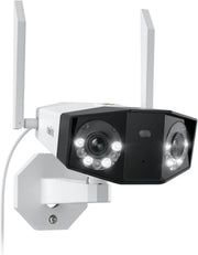 4K WiFi Security Camera 180° Wide Angle Color Night Vision IP67