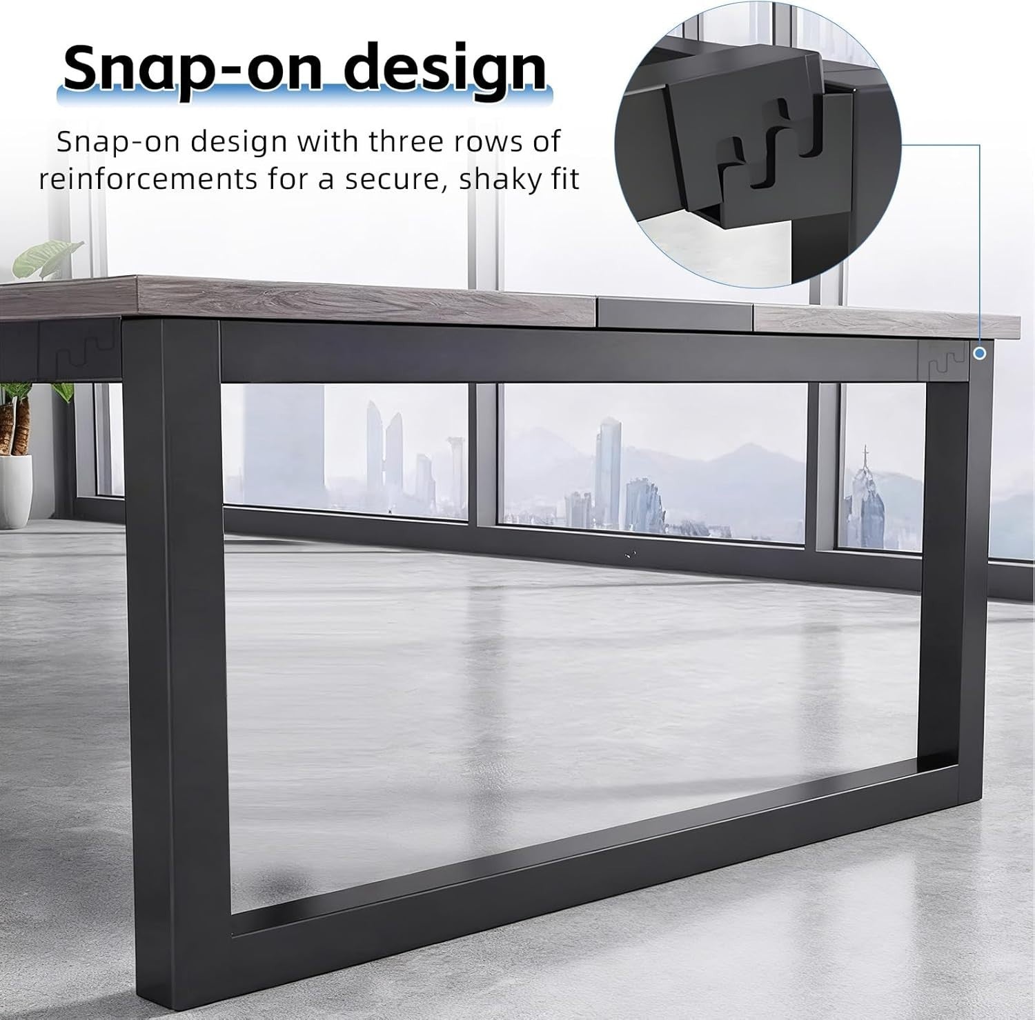 Expandable Office Conference Table 6–20 Person w/ Cable Ports & Storage Shelf