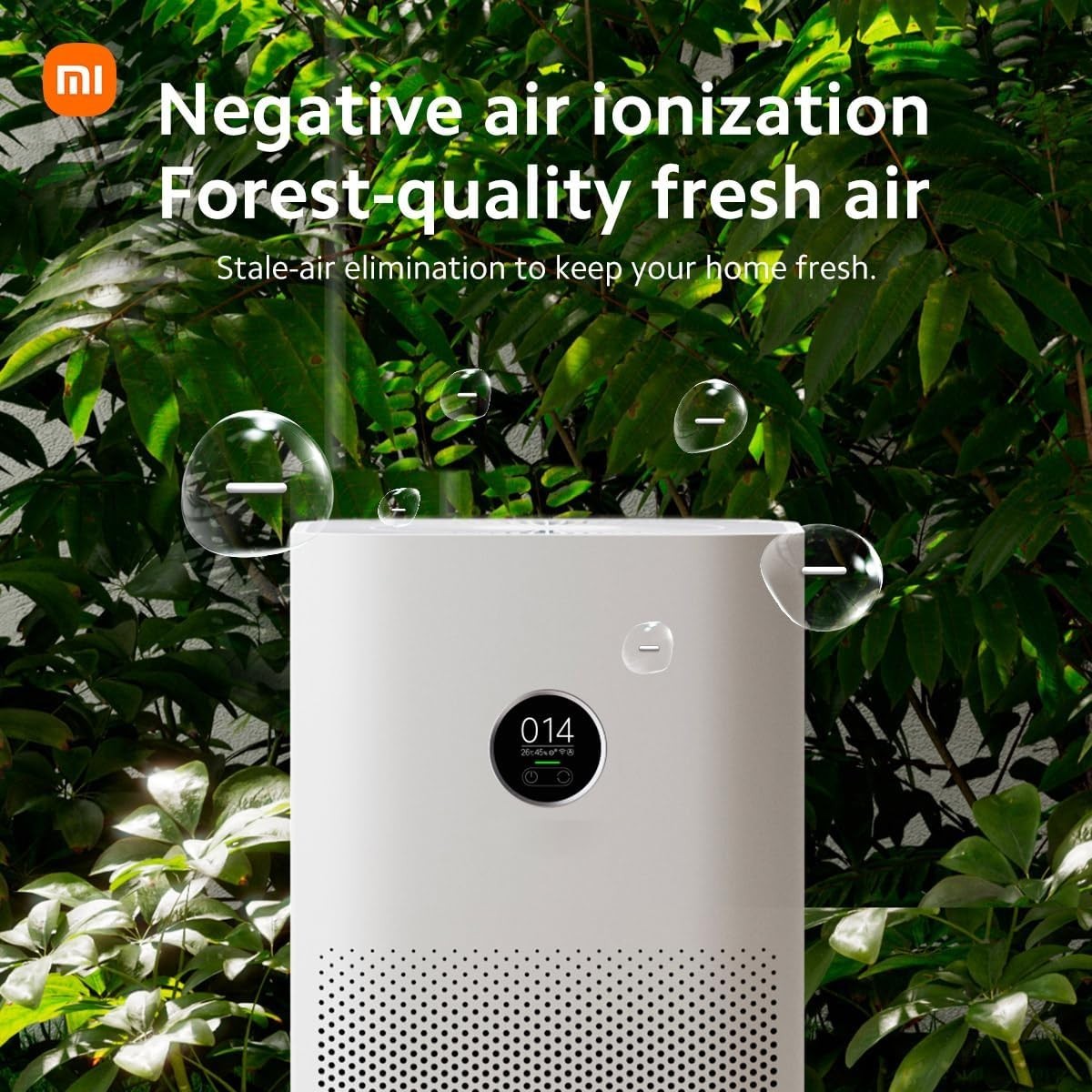 Smart Air Purifier Large Room HEPA Carbon Ionizer OLED Quiet 60m²