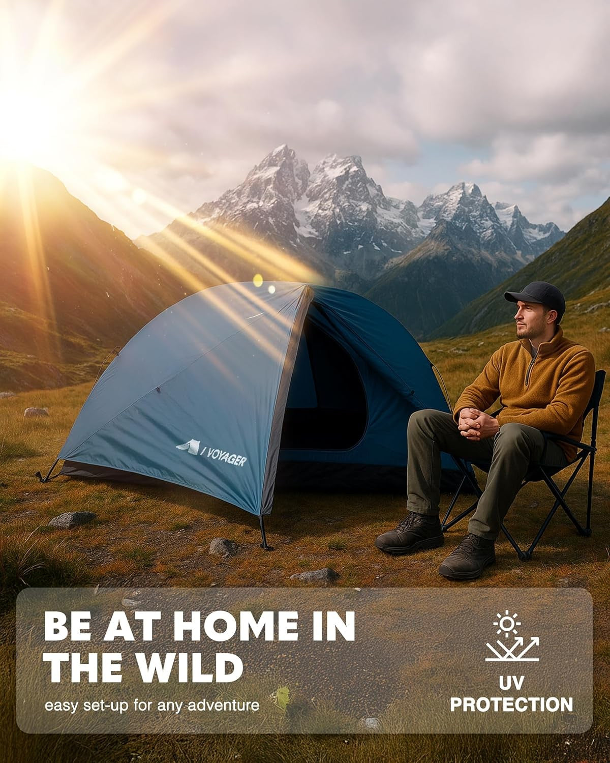 2 Man Dome Camping Waterproof Lightweight Hiking