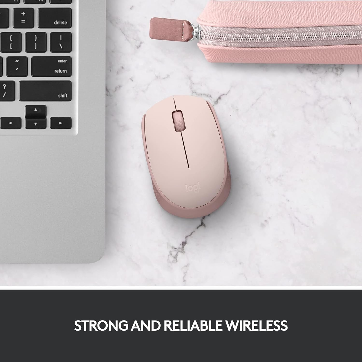 Wireless Mouse 2.4GHz USB Optical Laptop PC 12 Month Battery Pink