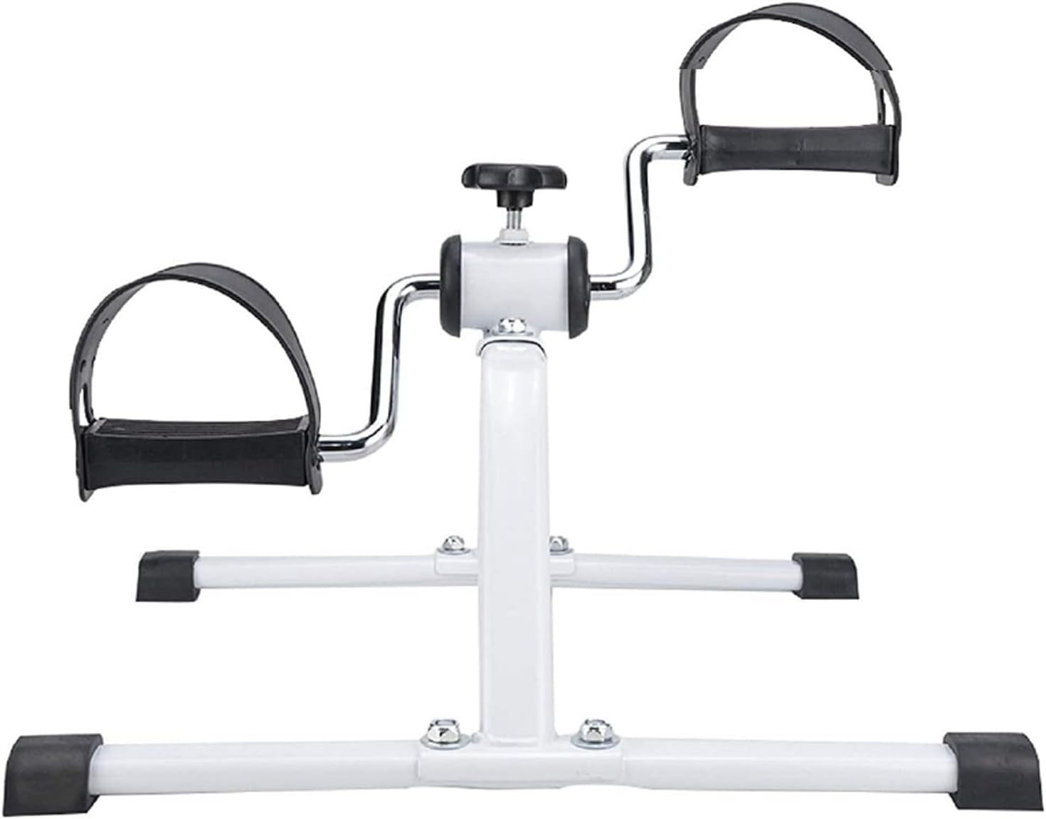 Compact Under Desk Pedal Exerciser Adjustable Resistance Arm Leg