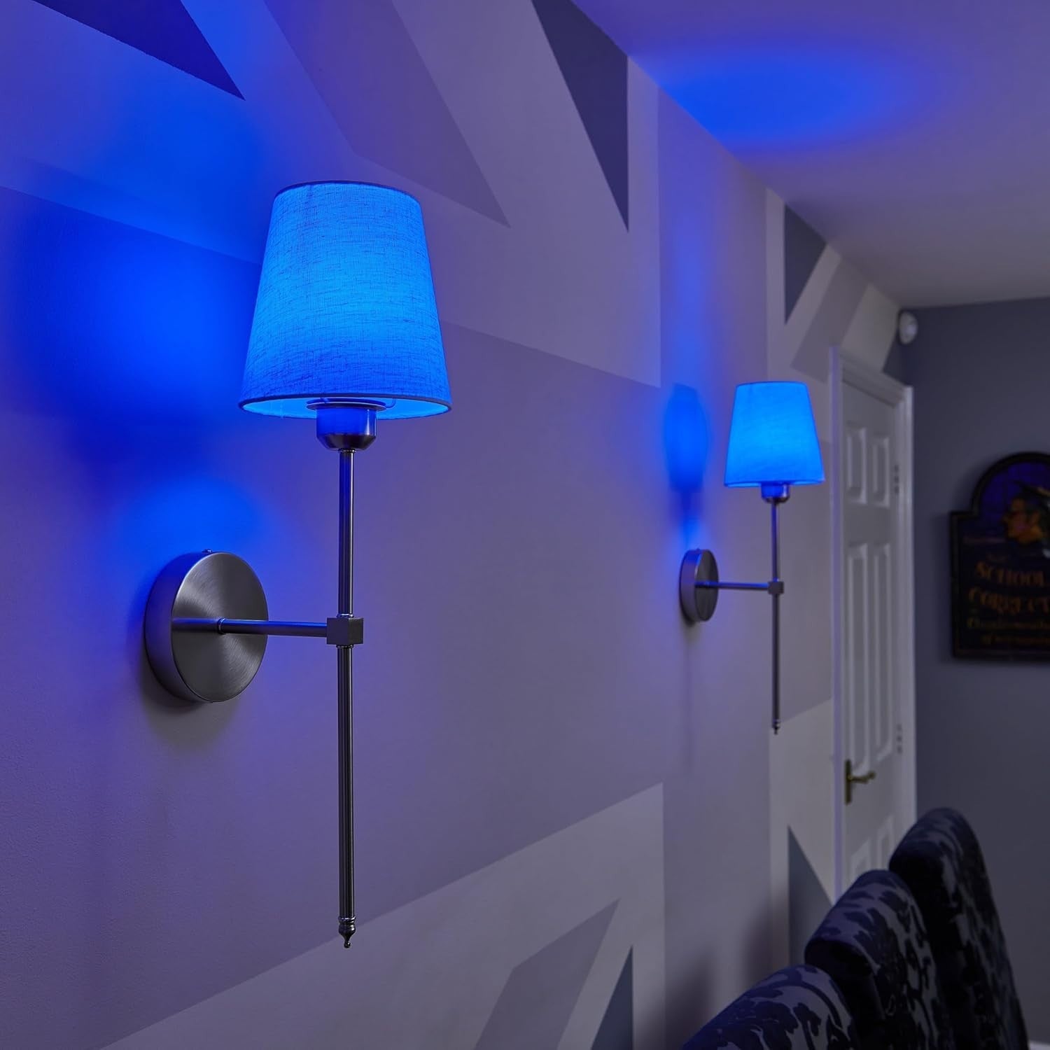 Wireless Rechargeable LED Wall Lights, Dimmable, Color Change, Remote