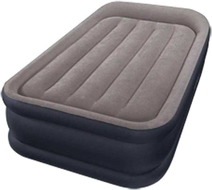 Twin Inflatable Air Mattress with Pillow Rest Fiber-Tech Quick Inflate 136kg Max