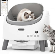 Self Cleaning Cat Litter Box App Control Open Top Smart XL Tray