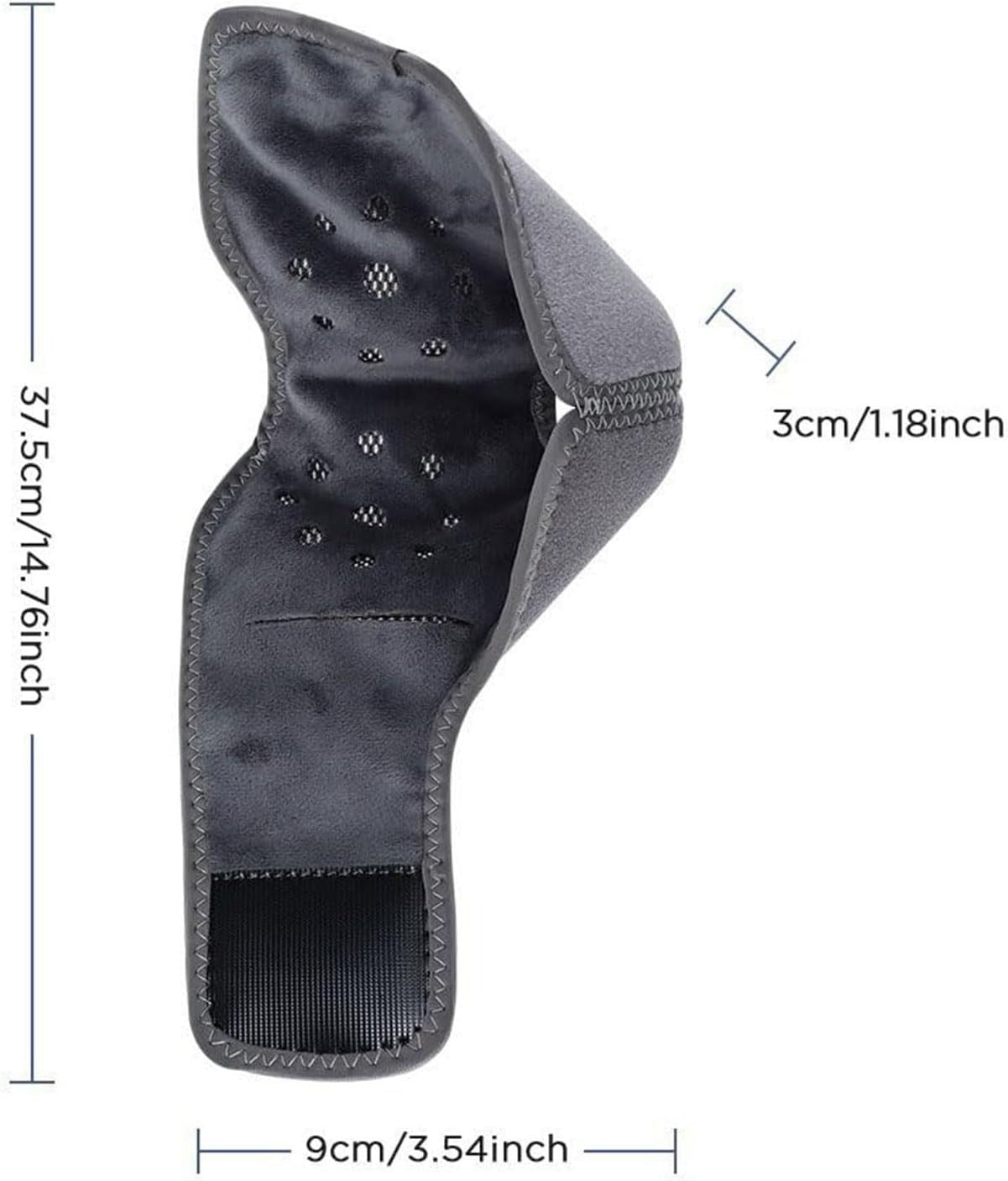 3-in-1 Heated Foot Massager with Ankle Brace 3 Vibration Modes Portable