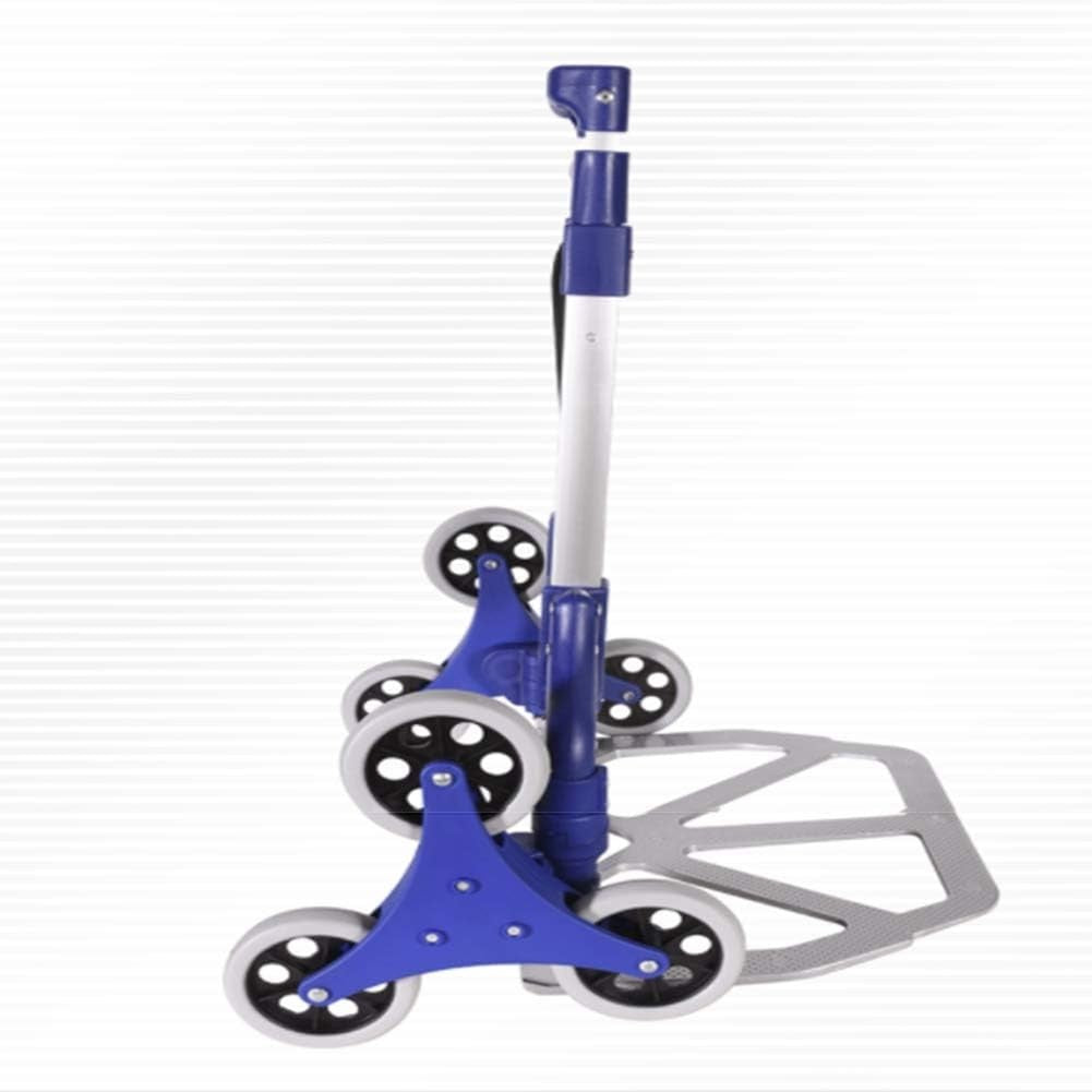 Aluminium Stair Climbing Hand Truck Folding 6 Wheel All Terrain Trolley