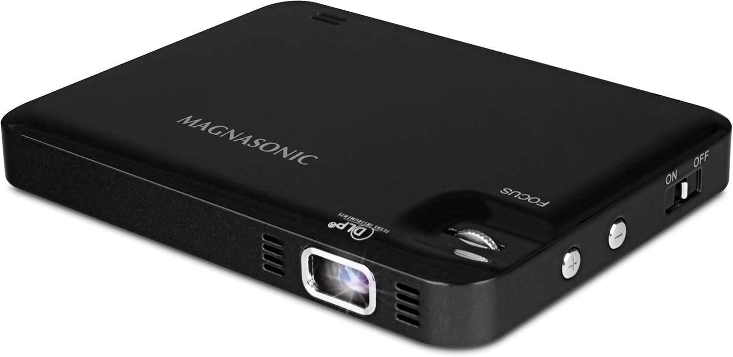 Pocket Pico Projector HDMI Rechargeable Battery DLP 60" Portable