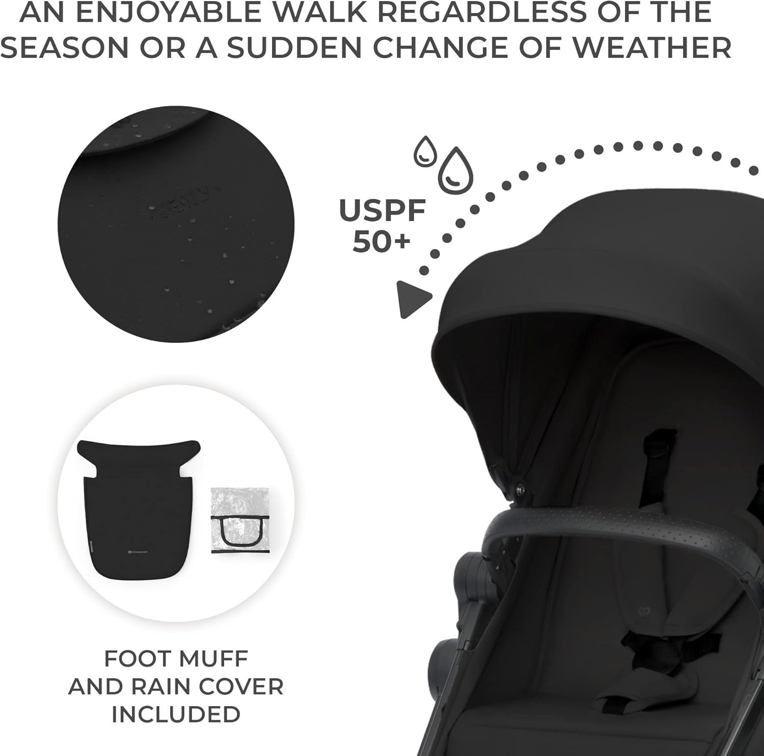 4 in 1 Baby Travel System 22kg, ISOFIX Car Seat, Foldable Pram