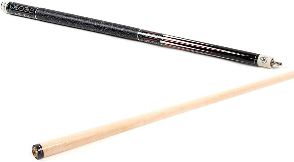 58" American Pool Cue 13mm Tip Linen Wrap Maple Shaft w/ Hard Case