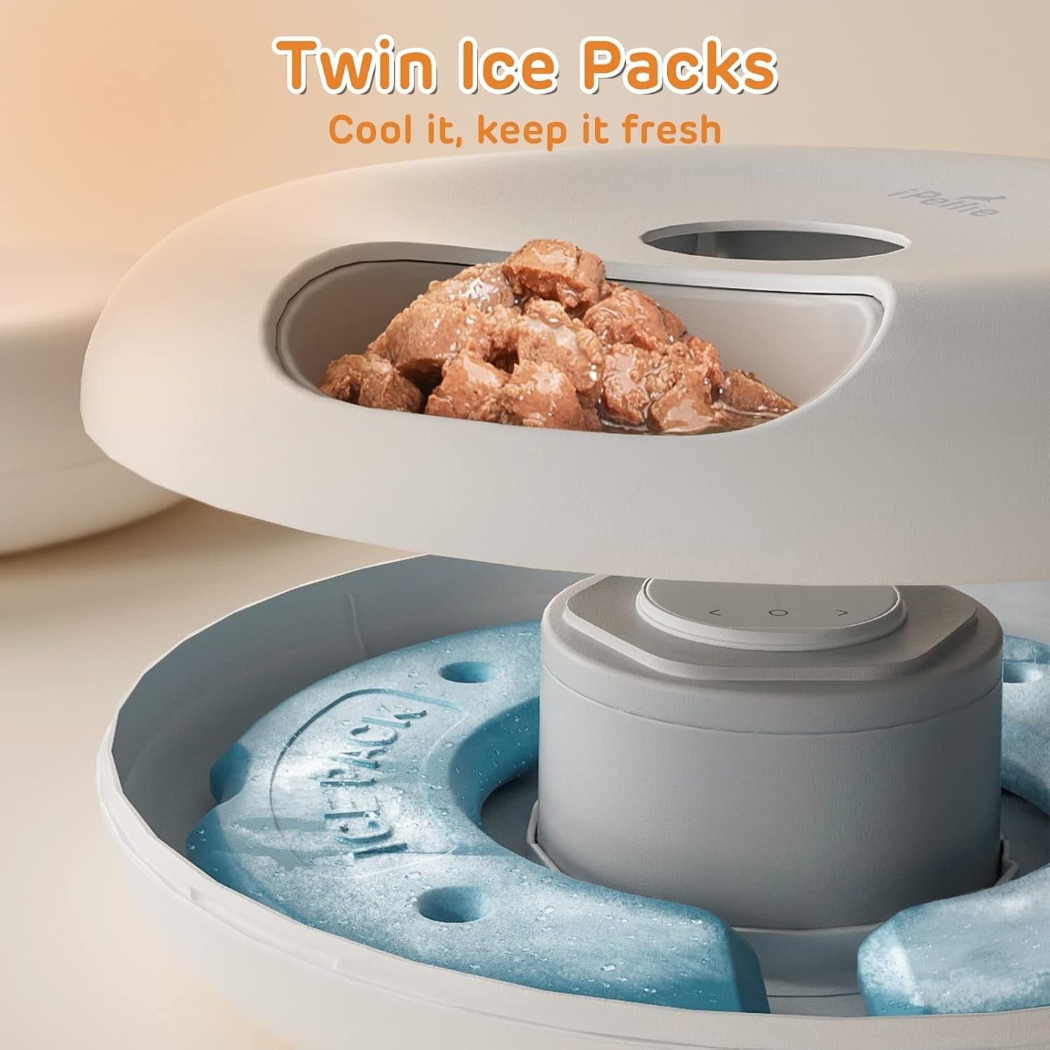 Automatic Pet Feeder 6 Meal Cordless Wet Dry Food Timer Ice Packs