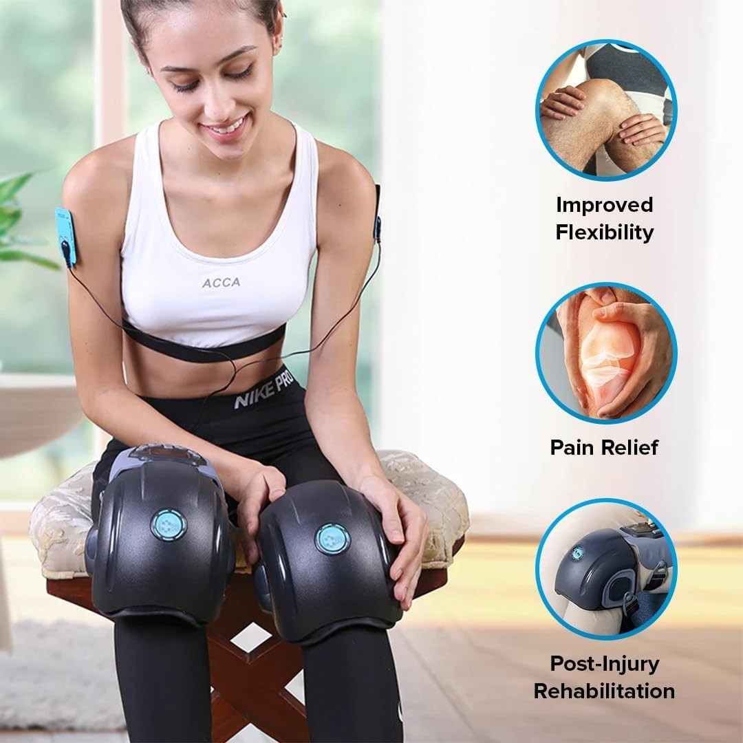 Infrared Knee Massager EMS Heat Vibration Therapy for Joint Pain Relief