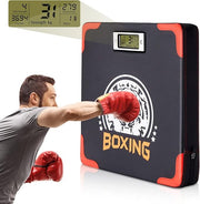 Wall Mounted Punch Strength Tester LCD Impact Boxing Pad Home Training