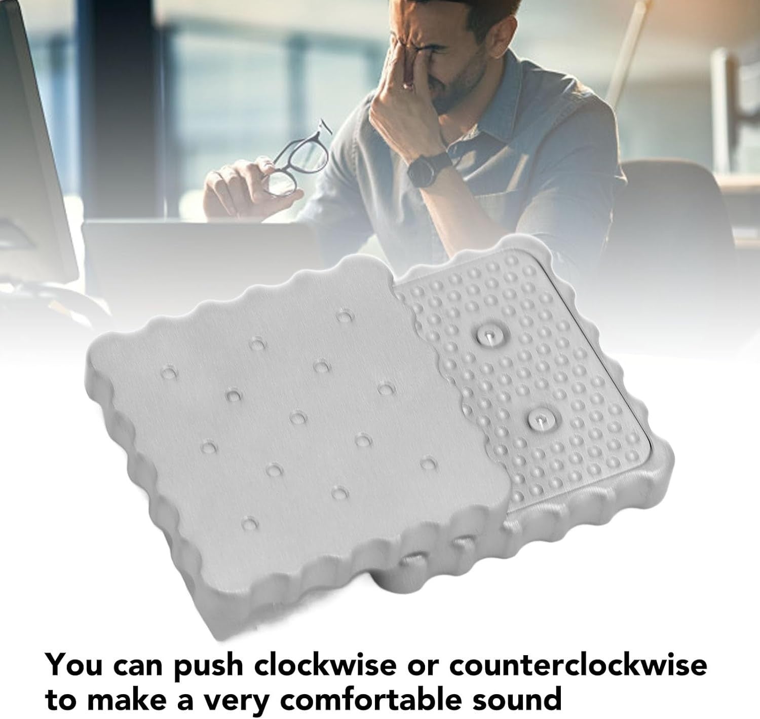 Stainless Steel Push Slider Fidget Toy Pocket Stress Relief Haptic