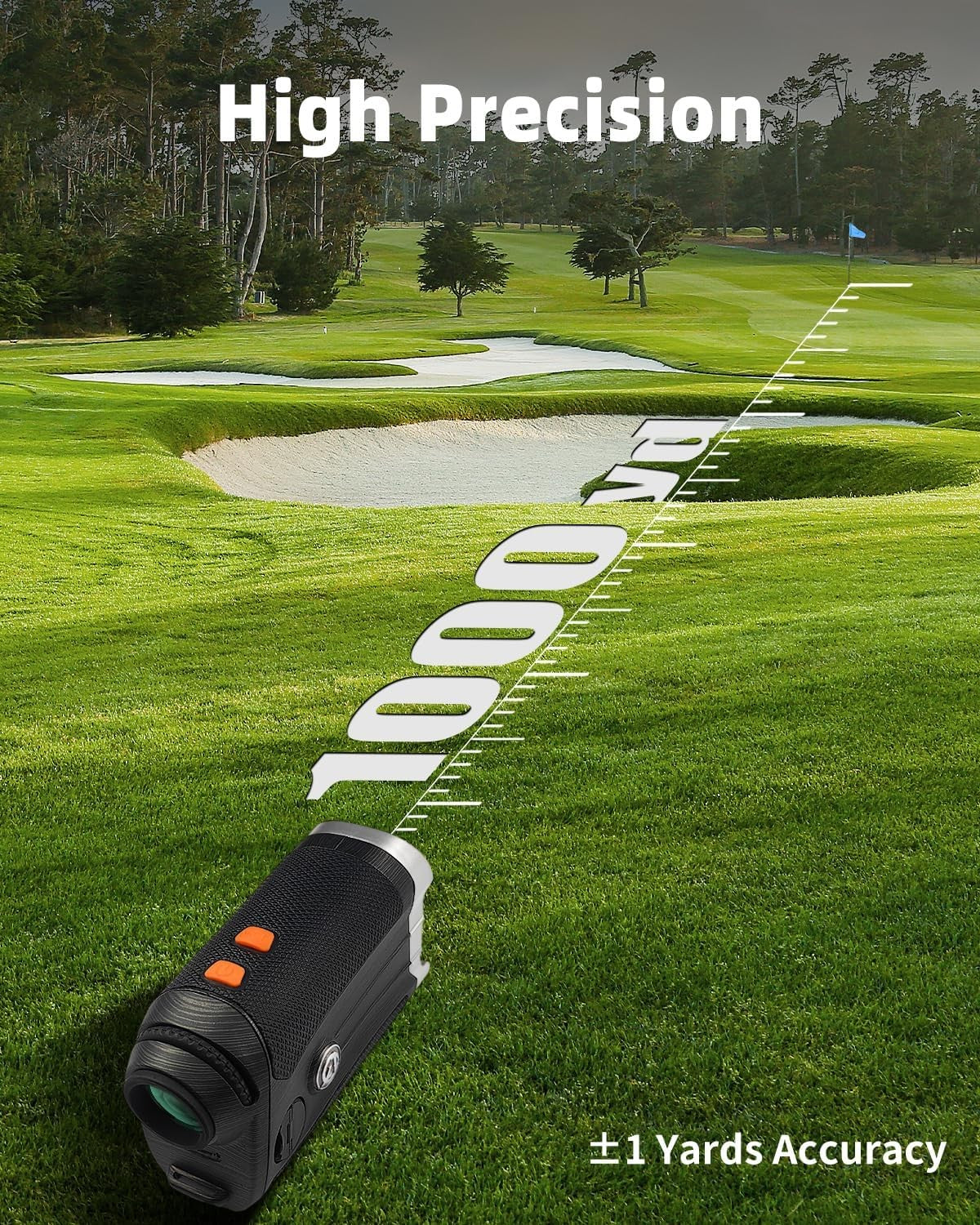 Golf Laser Rangefinder 1000 Yards Slope Angle Flag Vibration