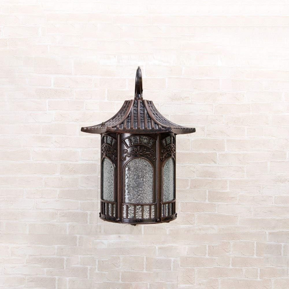 MIMMIC Vintage Waterproof E27 Outdoor Wall Lantern – Antique Brass
