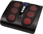 Slim Electric Foot Massager with Shiatsu, Heat & Reflexology – Black