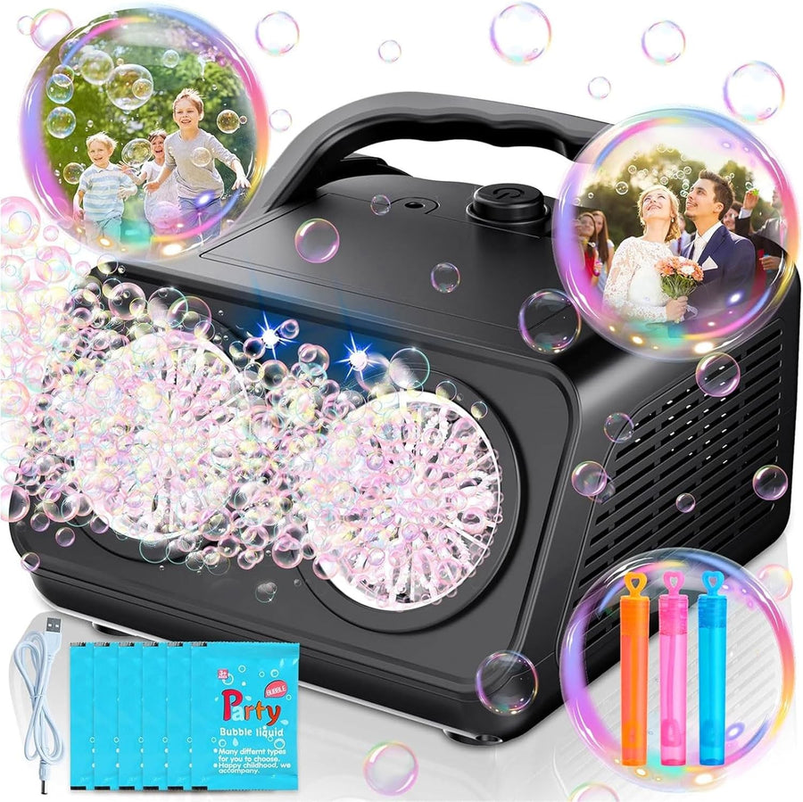Bubble Machine 22000 Bubbles Per Minute USB Battery Portable
