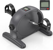 Portable Mini Pedal Exerciser for Arms Legs LCD Rehab Under Desk