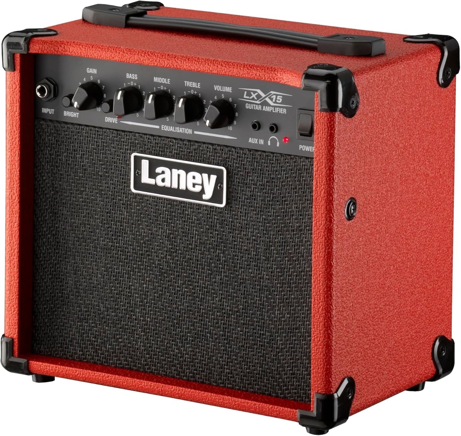 LX15 15W Electric Guitar Amp Portable Twin 5" Speakers Headphone AUX