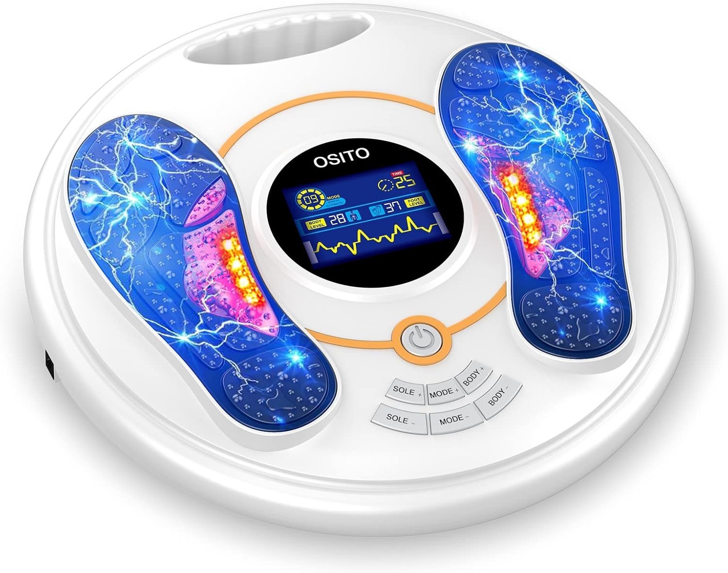 EMS & TENS Foot Circulation Machine, 99 Levels, Pain Relief
